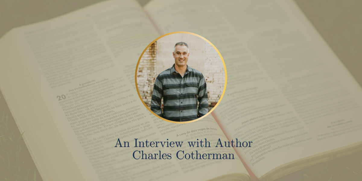 Charles Cotherman discusses Why the Church Needs Small Towns in this author interview, exploring rural ministry, community faith, and small-town discipleship, pictured before a rustic brick wall.